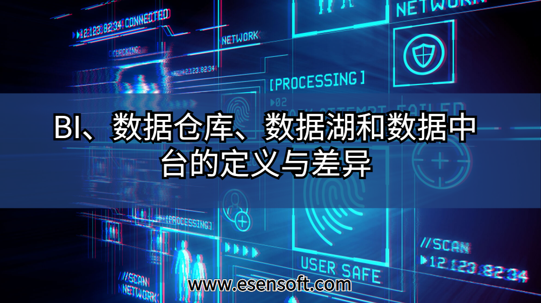 BI、数据仓库、数据湖和数据中台的定义与差异